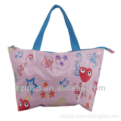 colorful embroidery glued TC small shopping bag,tote bag